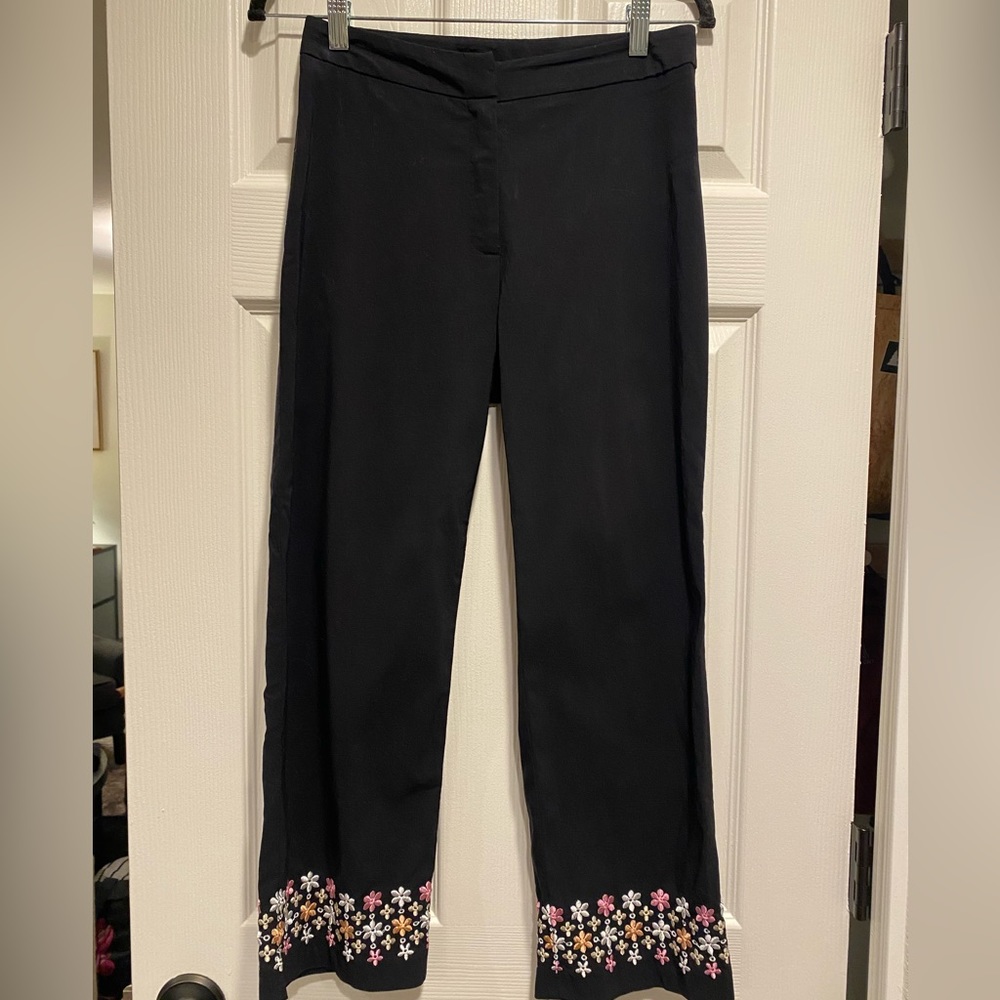 Worthington Vintage wide leg flower pants